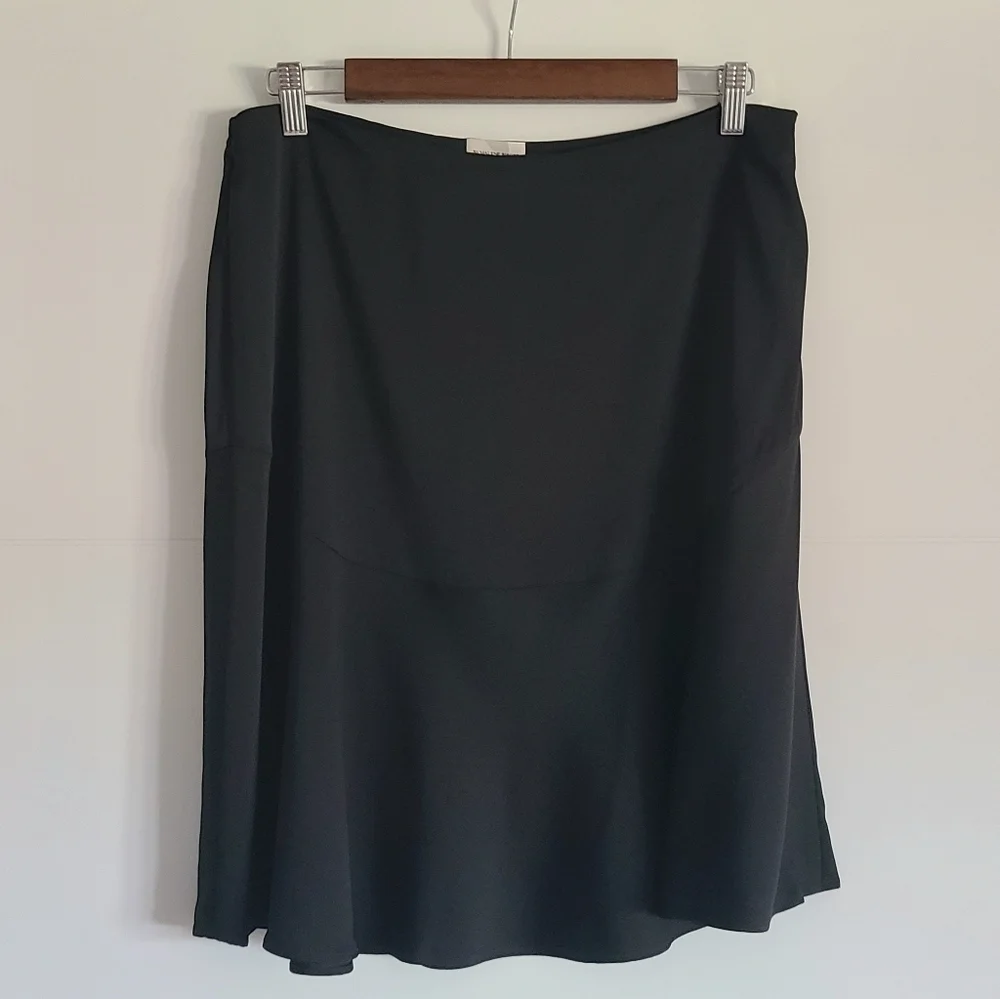 BY MALENE BIRGER Leela Fluted Skirt, Size 10, Black, NWT